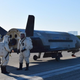 Photo of the X-37B provided by the US Air Force after the spaceplane at NASA ‘s Kennedy Space Center on May 7, 2017 (US Air Force)